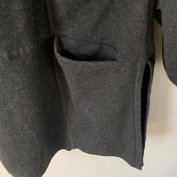 Wrap London Gray Organic Cotton Open Cardigan Size 12 - Picture 5 of 10